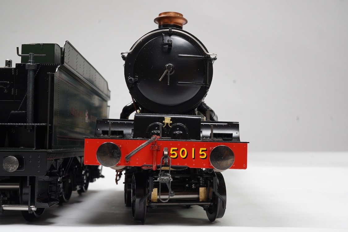 A Gauge One Aster Hobbies live steam GWR Castle Class, 4-6-0 tender locomotive, Kingswear Castle 5015, the factory ‘Built Up’ version, with spirit fired working four cylinder motion, with assembly instructions, operating